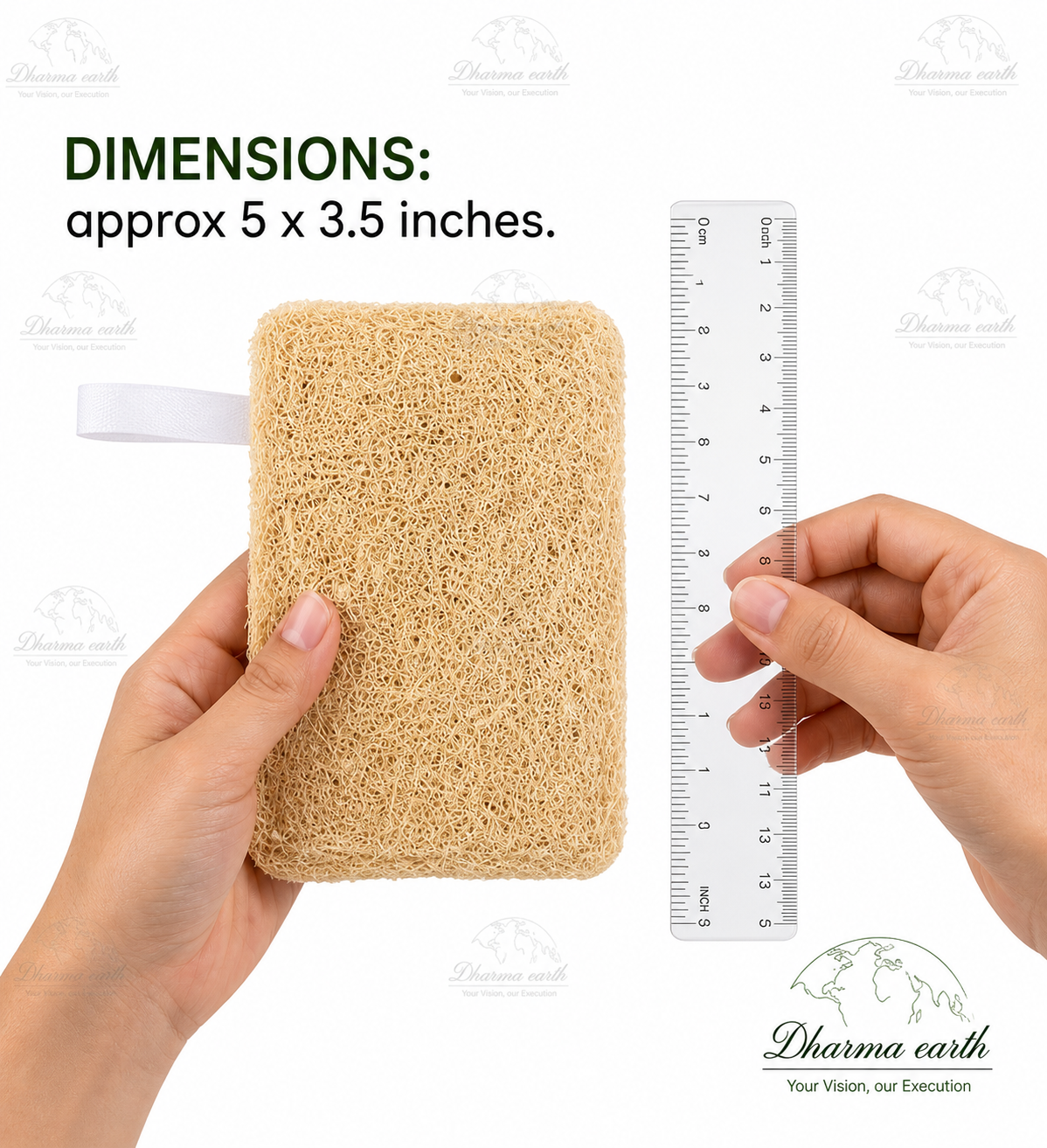 Dharma Earth Natural Loofah Bath Sponge | Pack of 2