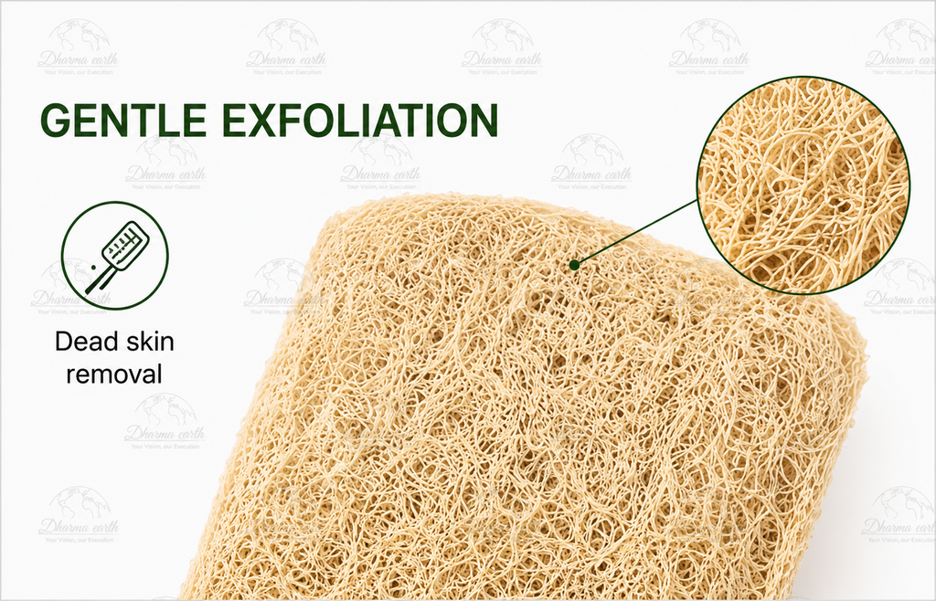 Dharma Earth Natural Loofah Bath Sponge | Pack of 2
